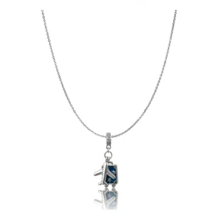 Generic Women's Stainless Steel Airplane Design Pendent Delicate Chain (Silver Plated)