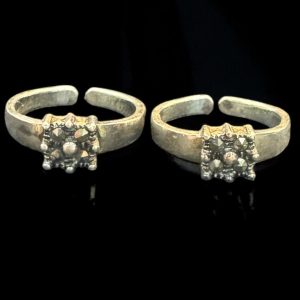 The Ayra Silver Marcasite Toe-Rings