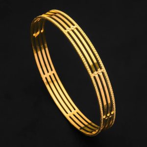 Gold Layered Cutwork Bangle for Women – 50X Thicker