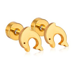 Dolphins 18K Gold Plated Children's Earrings